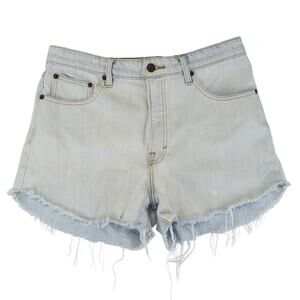 Lucky Brand Lucky Pins Short Denim Cutoffs High-rise‎ Light Wash Women's Size 10